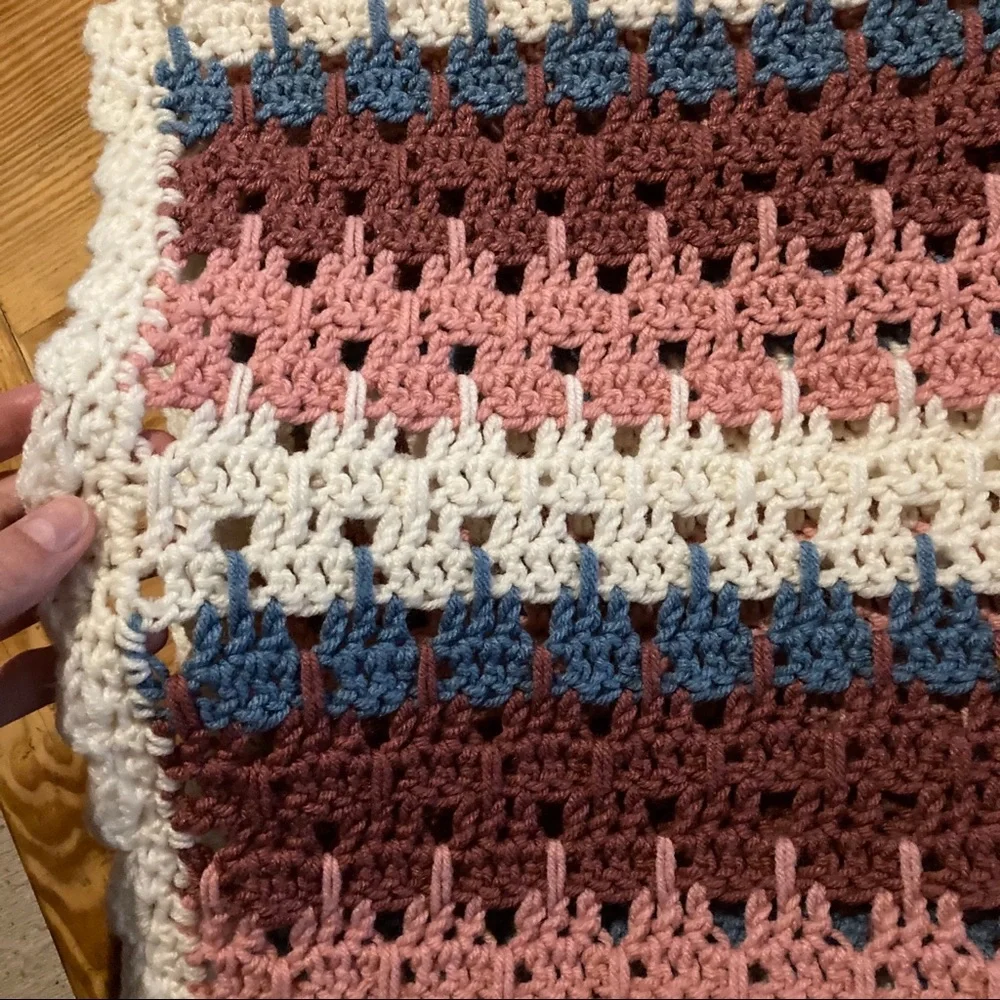 Large Handmade knit blanket_6